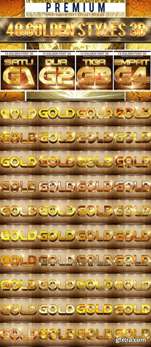 CM - 40 Golden Font 3D 560713