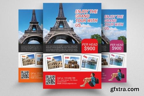 CreativeMarket Tour Travel Agency Flyer Template 558388