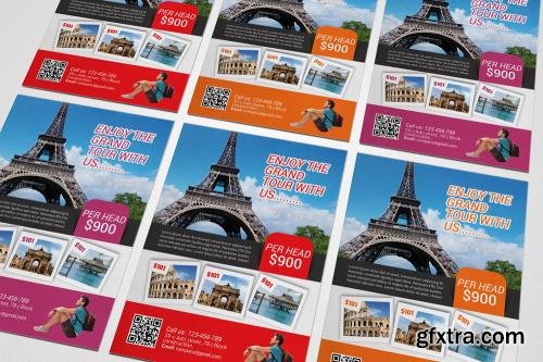 CreativeMarket Tour Travel Agency Flyer Template 558388