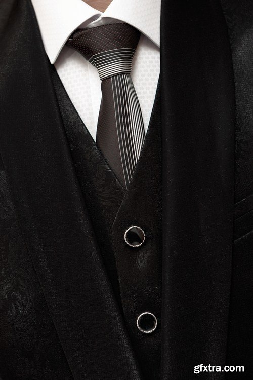 Man gentleman in black suit 12X JPEG