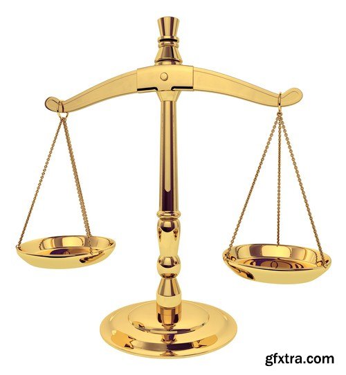 Decorative Scales of Justice 11X JPEG