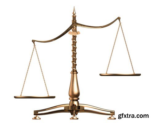 Decorative Scales of Justice 11X JPEG