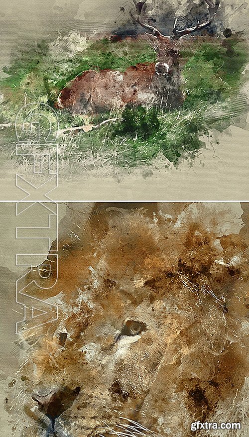 GraphicRiver - Watercolor Photoshop Action 14830388