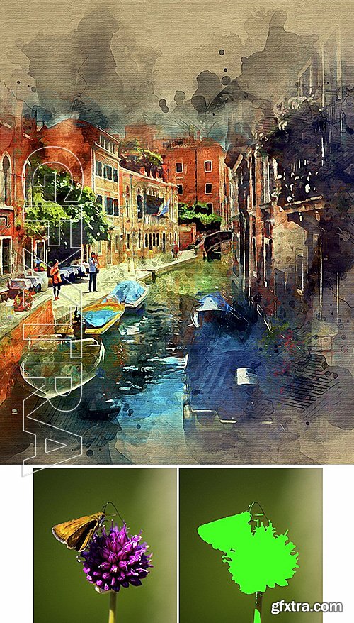 GraphicRiver - Watercolor Photoshop Action 14830388