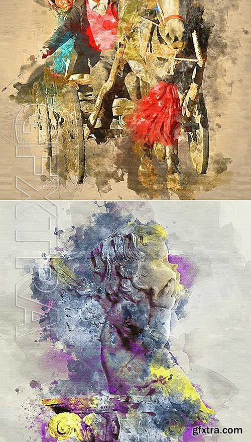 GraphicRiver - Watercolor Photoshop Action 14830388