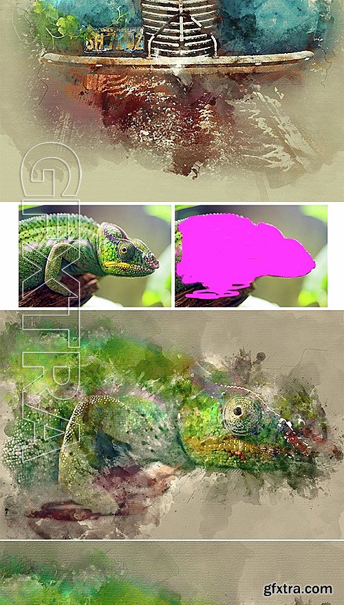 GraphicRiver - Watercolor Photoshop Action 14830388