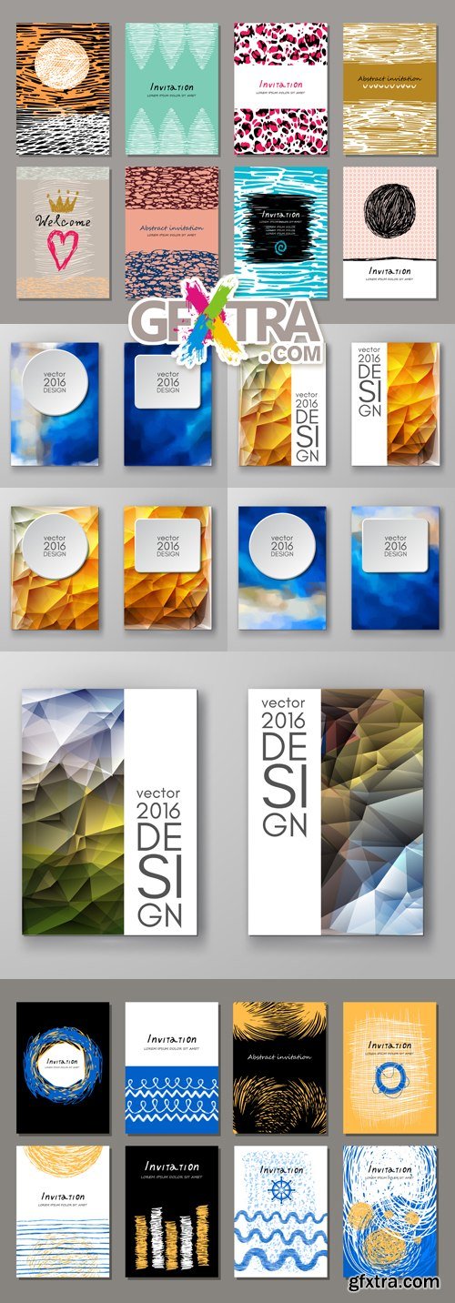 Abstract Business Templates Vector 8