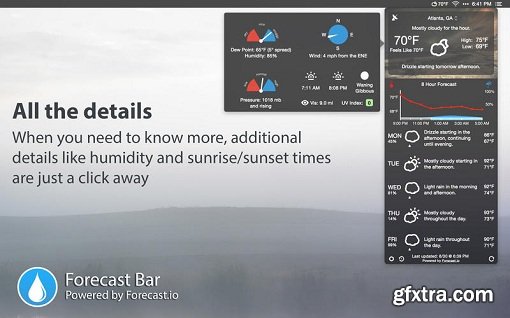 Forecast Bar 2.2.2 (Mac OS X)