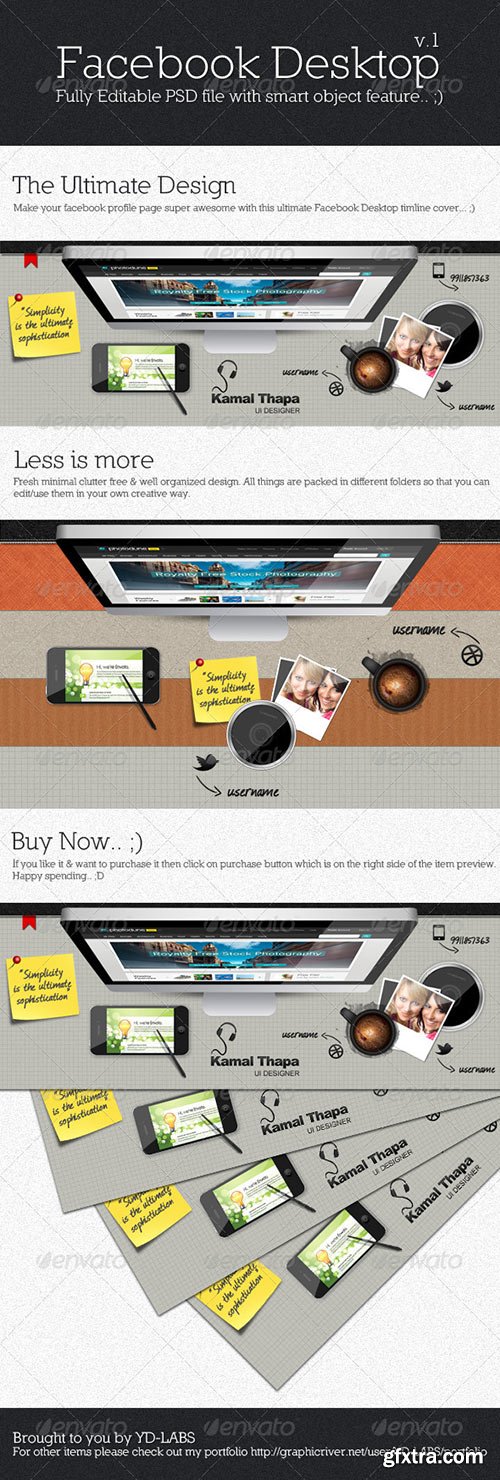 GraphicRiver - Facebook Desktop 2221802