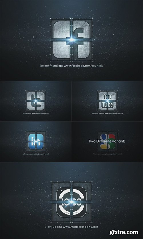 MotionVFX - 0286 - Social Media Logo After Effect Template