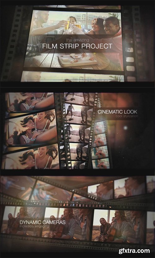 MotionVFX - 0303 - Film Strip Slideshow After Effect Template