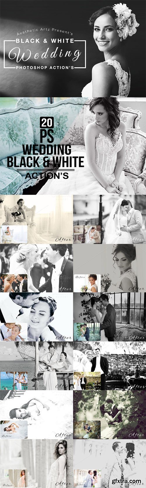 Black & White Wedding Actions - CM 319360