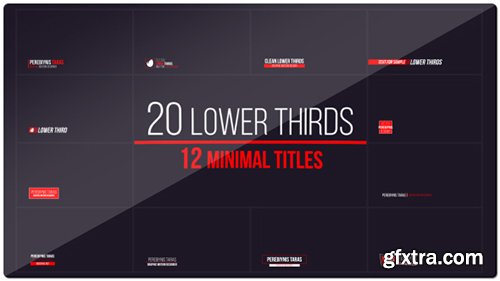 Videohive 20 Lower Thirds and 12 Titles 14855647