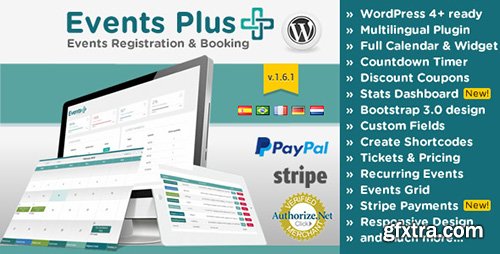 CodeCanyon - WordPress Events Calendar Registration & Booking v1.6.1 - 7647762