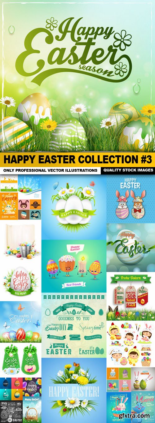 Happy Easter Collection #3 - 25 Vector