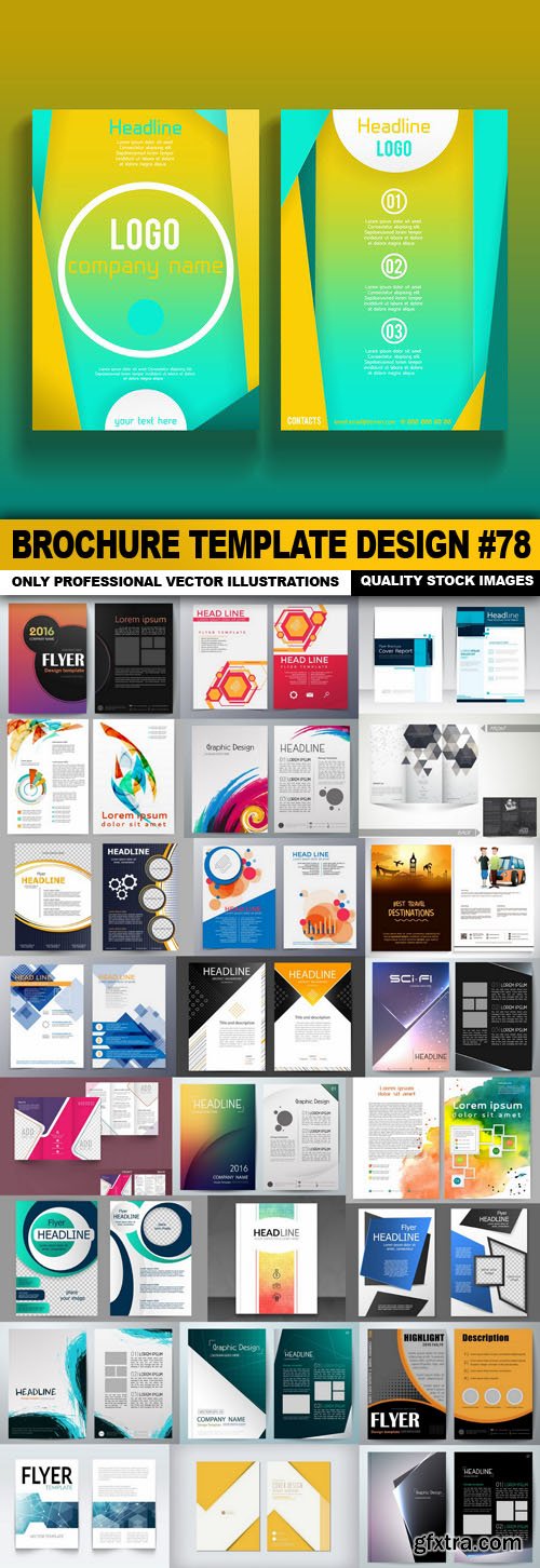 Brochure Template Design #78 - 25 Vector