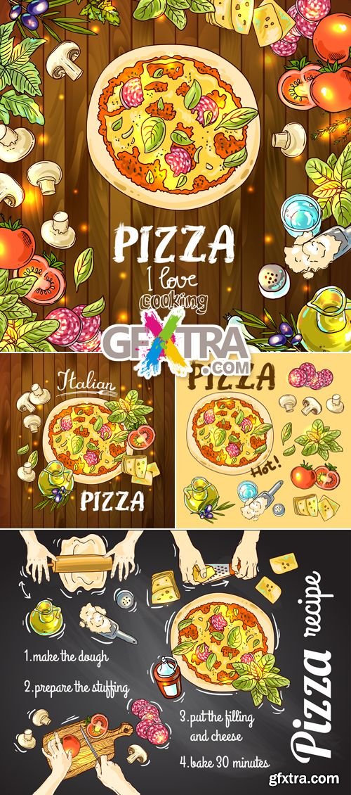 Italian Pizza Vector