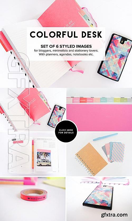 CM - Photo Bundle Bloggers Colorful Desk 558703