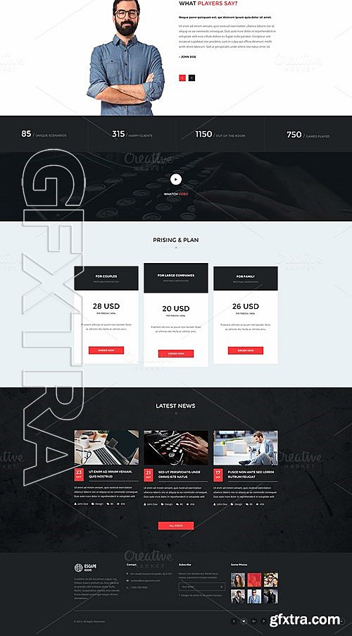 CM - Escape Room - PSD Template 552744