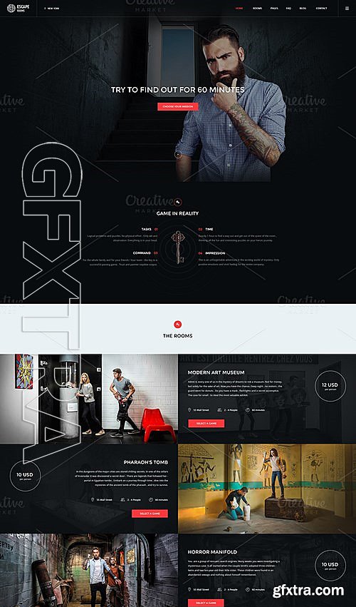 CM - Escape Room - PSD Template 552744