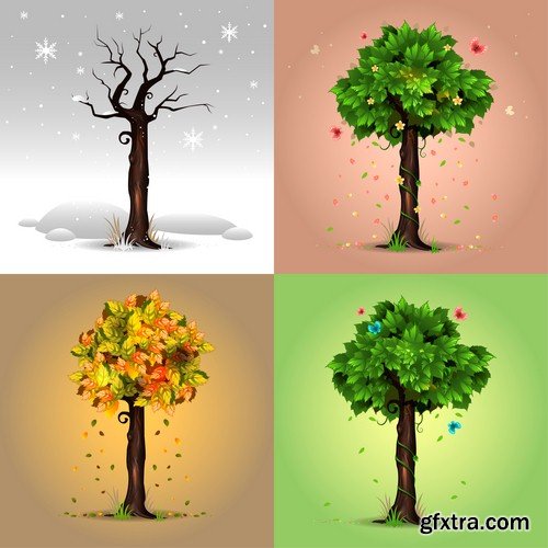 Tree four seasons