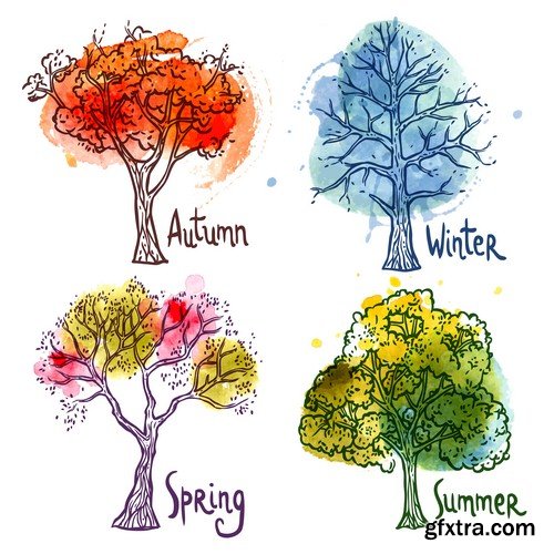 Tree four seasons