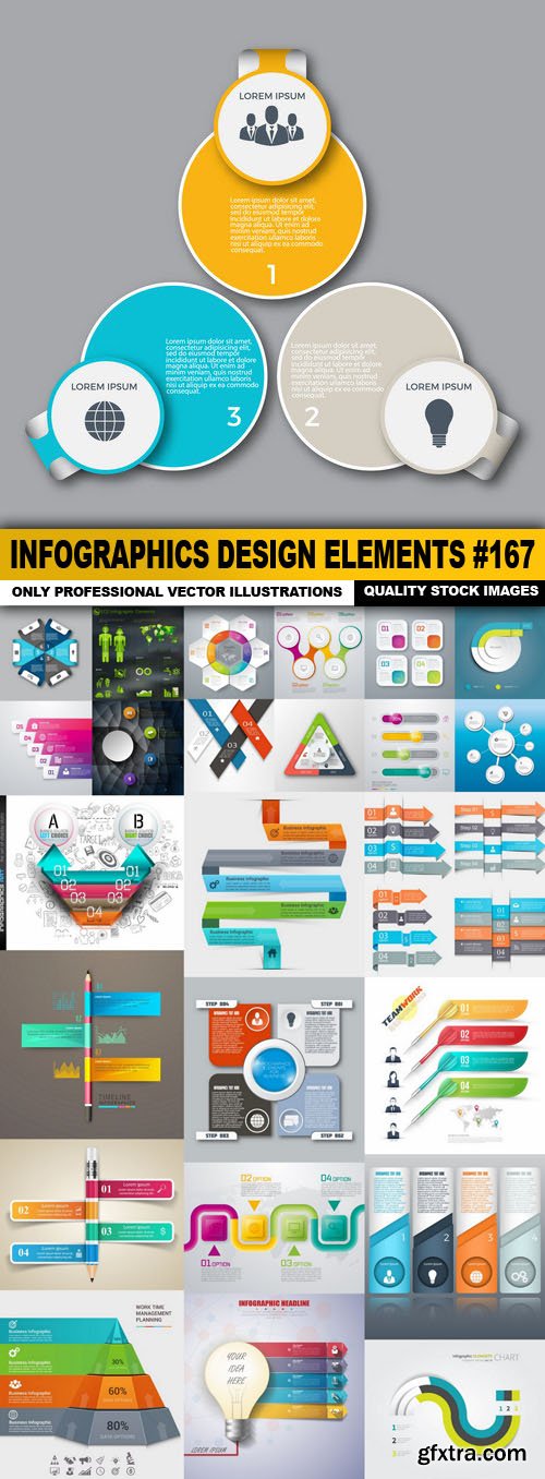 Infographics Design Elements #167 - 25 Vector