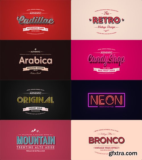 Videohive 25 Animated Vintage Titles 13800958