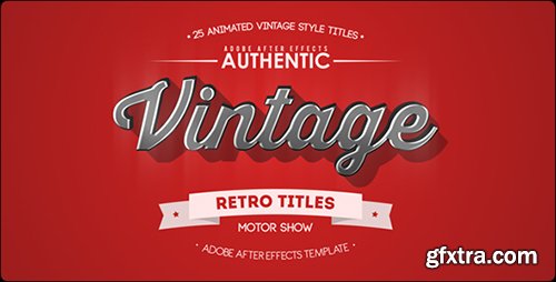 Videohive 25 Animated Vintage Titles 13800958