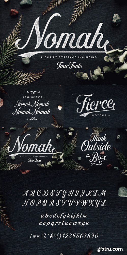 CM - Nomah | A Script Typeface + Bonus 564482