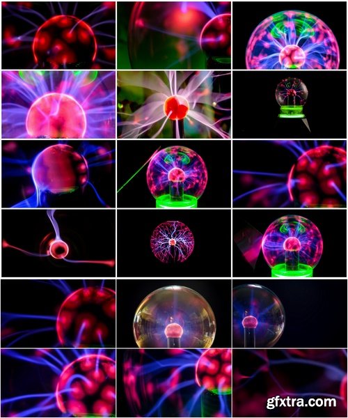 Collection of plasma electrical impulse electric current ball sphere 25 HQ Jpeg