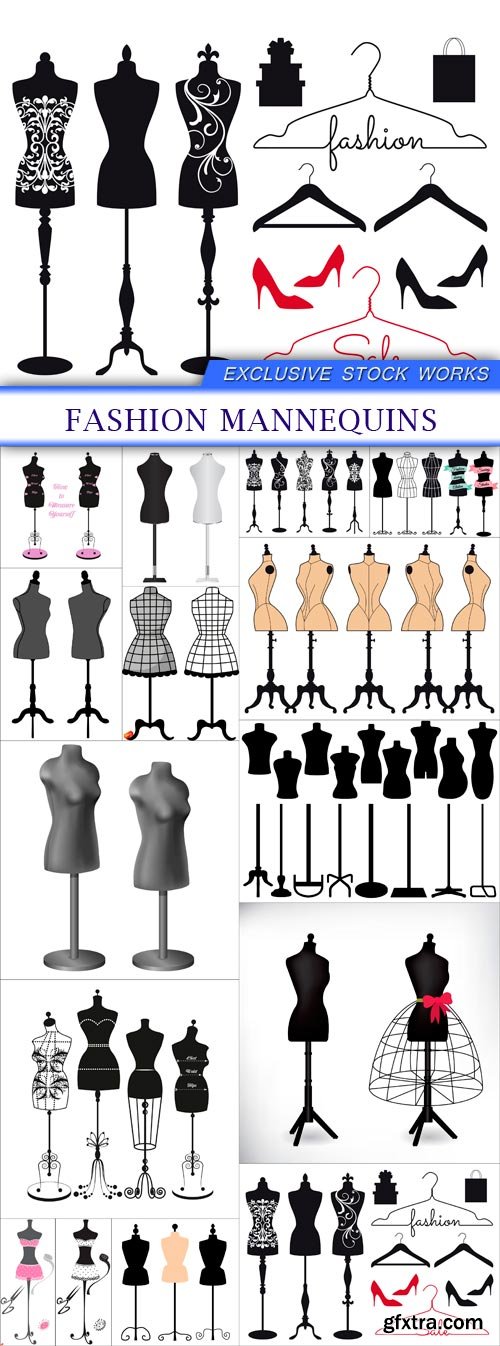 fashion mannequins 14X EPS