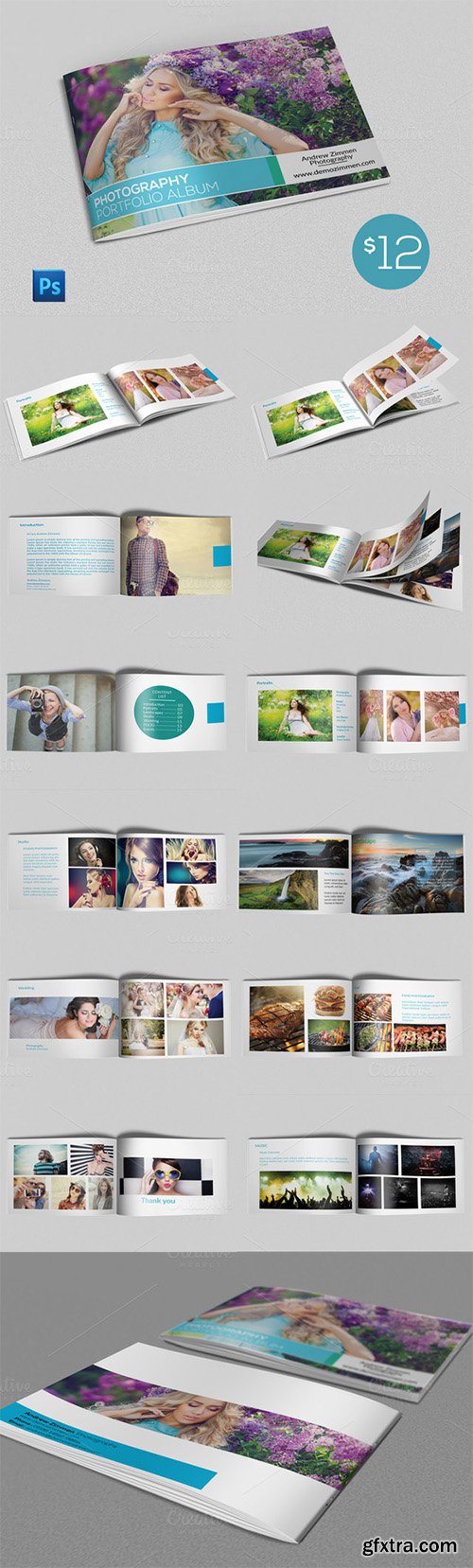 PSD Photography Portfolio Album - CM 307954