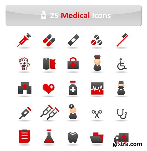 medical icon set 20X EPS