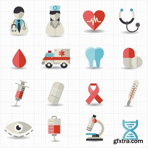 medical icon set 20X EPS