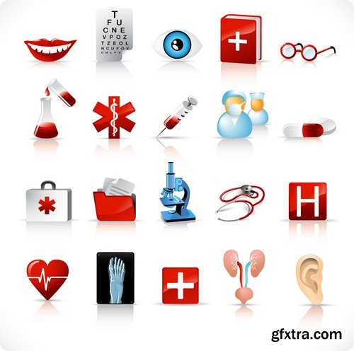 medical icon set 20X EPS