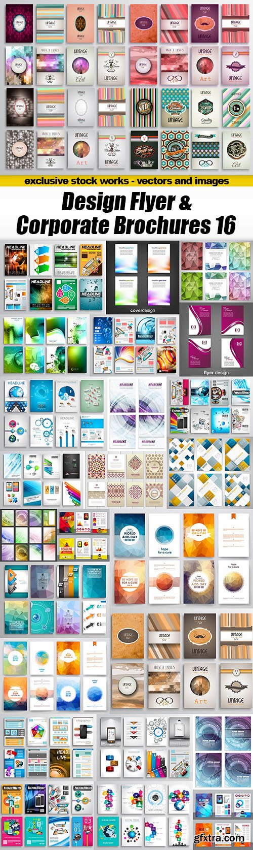 Design Flyer & Corporate Brochures 16 - 25xEPS