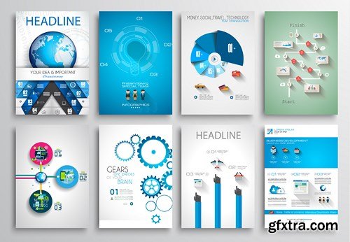 Design Flyer & Corporate Brochures 16 - 25xEPS