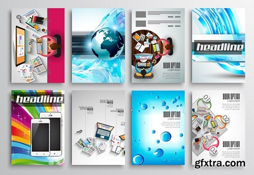 Design Flyer & Corporate Brochures 16 - 25xEPS