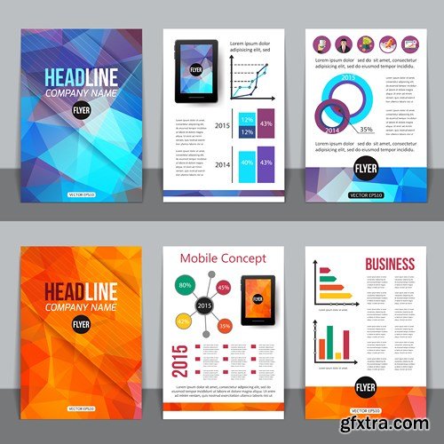 Design Flyer & Corporate Brochures 16 - 25xEPS