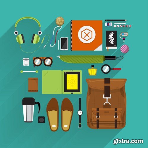 Flat Vector Design 31 - 25xEPS