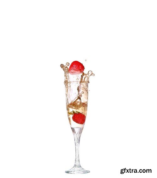 Strawberries in glass