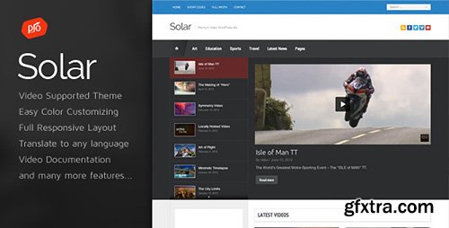 ThemeForest - Solar v1.6 - Video WordPress Theme - 4986212