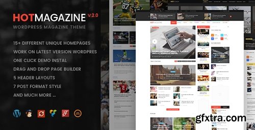 ThemeForest - Hotmagazine v1.0.2 - News Magazine WordPress Theme - 14747026