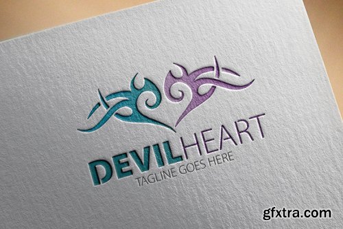 Devil Heart Logo - CM 206112