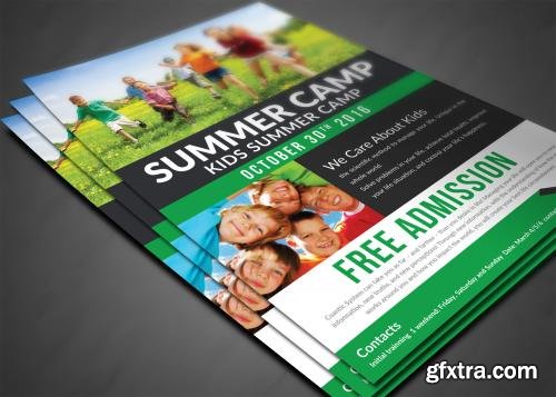 CreativeMarket Kids Summer Camp Flyer Templates 558903