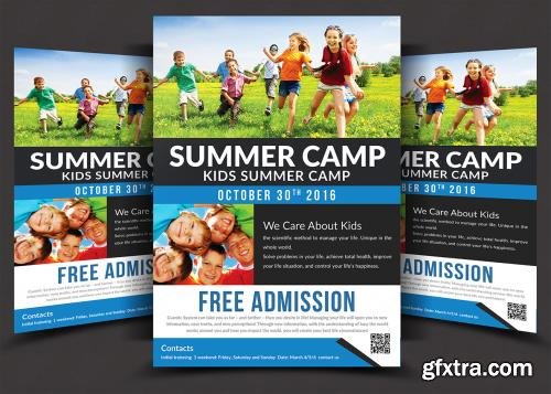 CreativeMarket Kids Summer Camp Flyer Templates 558903