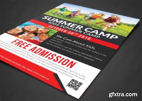 CreativeMarket Kids Summer Camp Flyer Templates 558903