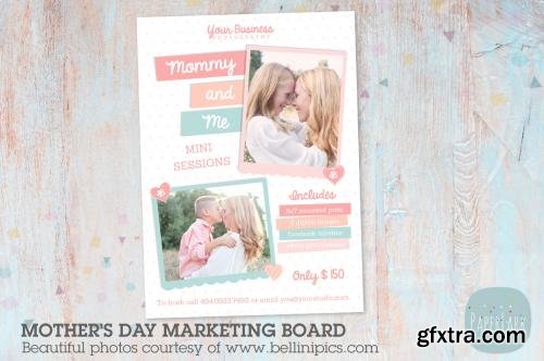 CreativeMarket IM002 Mothers Day Marketing Board 558466