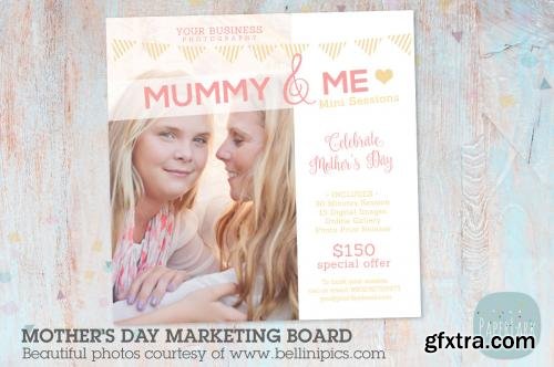 CreativeMarket IM003 Mothers Day Marketing Board 558459